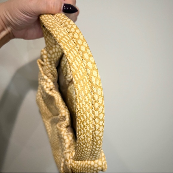 STAUD Felix Faun Purse Tan/Beige Animal Print Leather Handbag Shoulder Bag - Picture 9 of 14